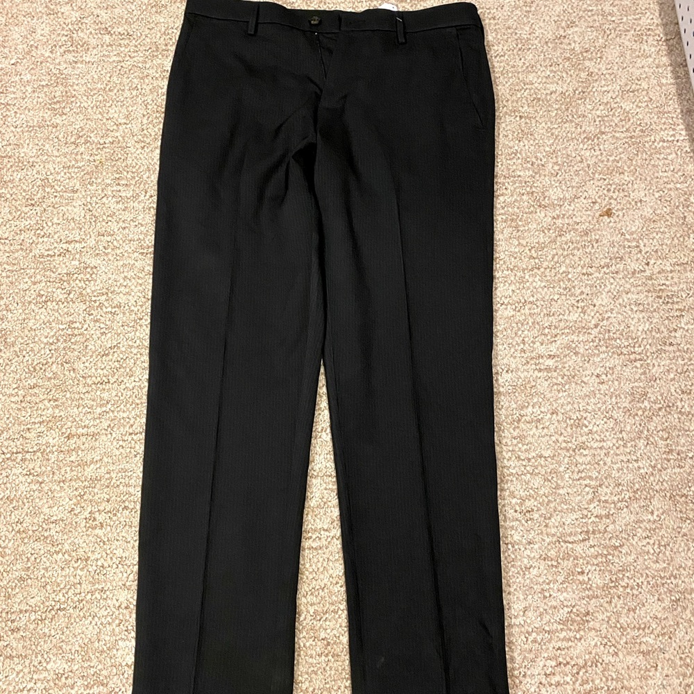 HAGAR H26 SIZE 32 X 32 MEN'S BLACK DRESS PANTS